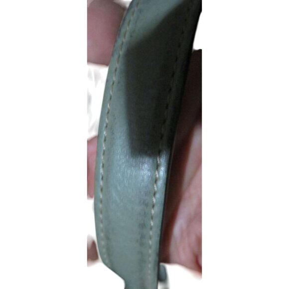 COACH 2014 Bleecker Gun Metal Grommets Hardware in Sage Green Leather Duffel Bag - Picture 12 of 12